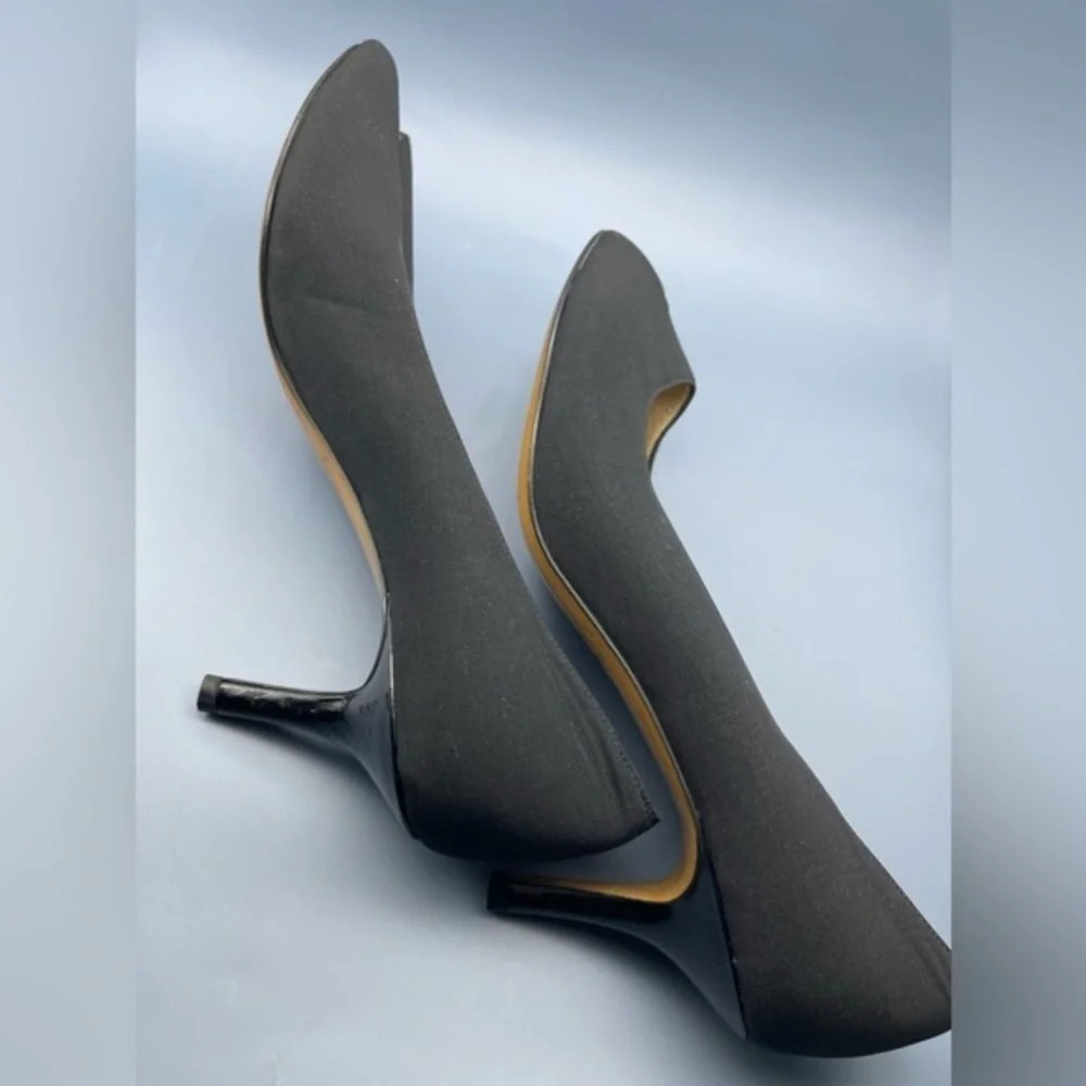 Bruno Magli Novati Peep Toe Kitten Heel Pumps, Black, Size 10, NWOT - Picture 9 of 9